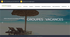 Desktop Screenshot of groupes-vacances.com
