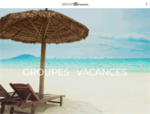 Tablet Screenshot of groupes-vacances.com